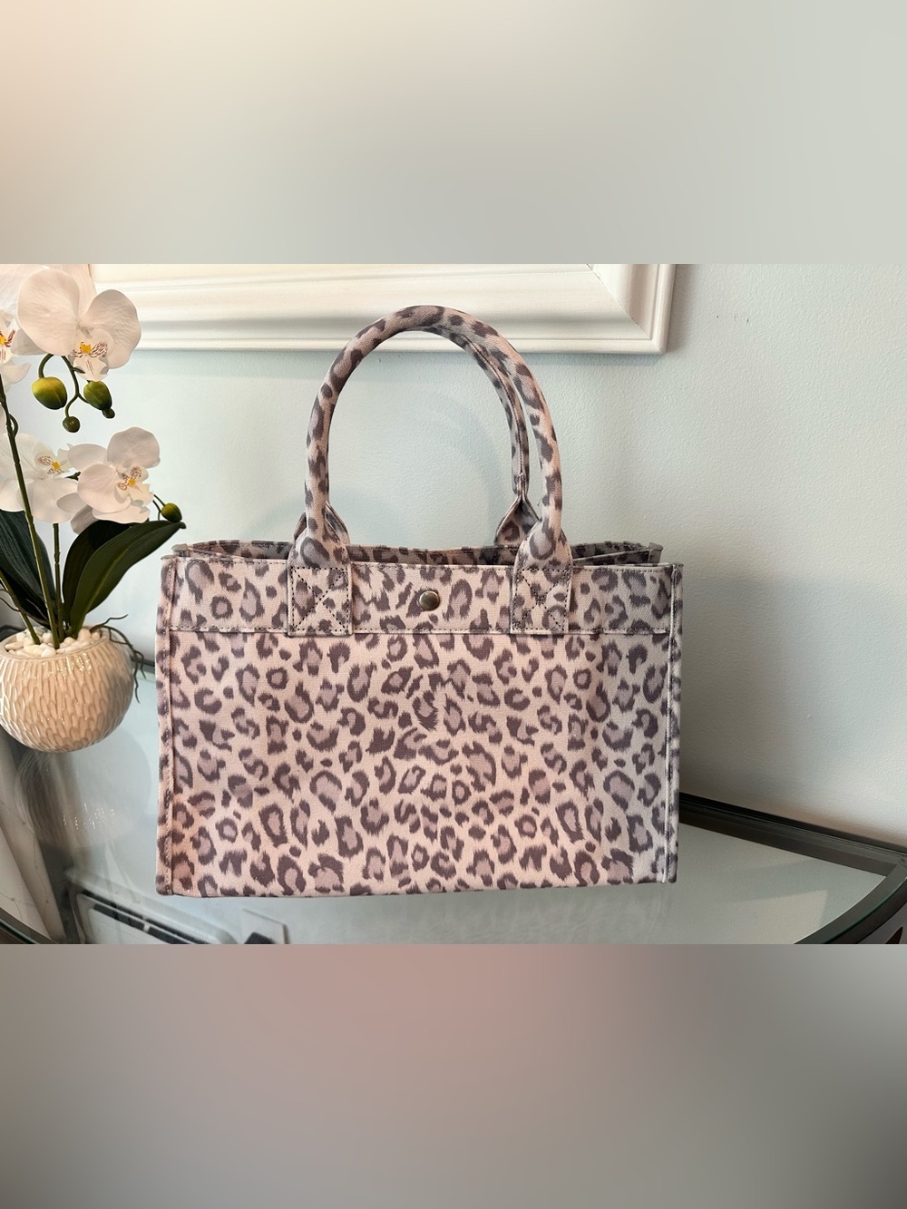 Leopard Print Tote Bag